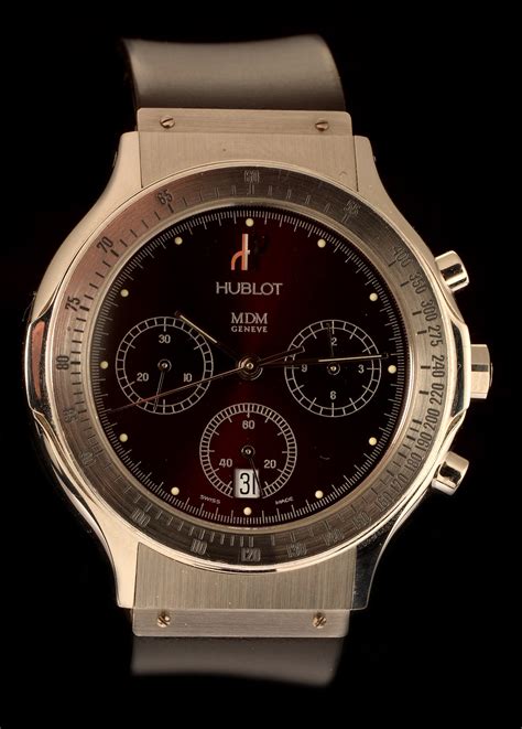 hublot mdm chronograph 18k gold|Hublot geneve chronograph watch price.